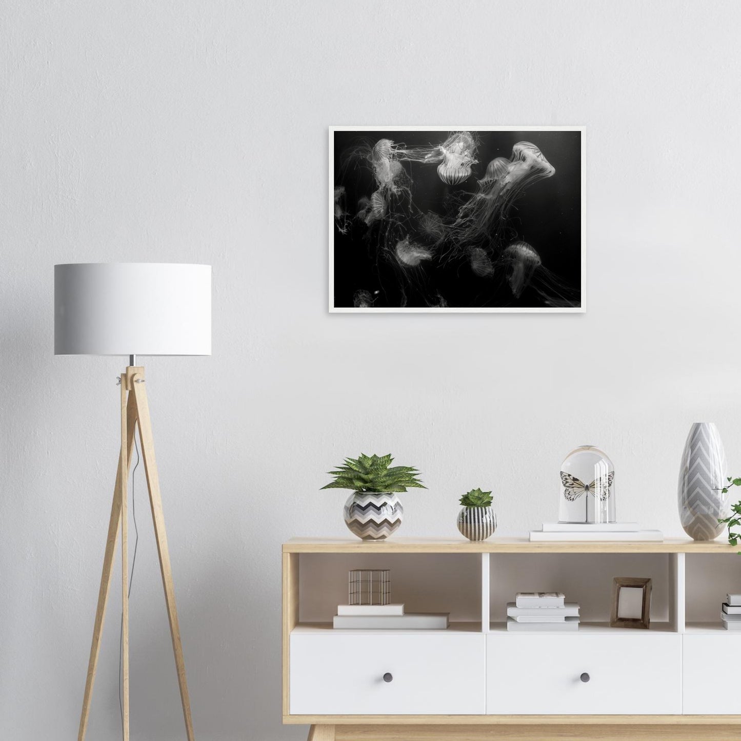 Méduses - Noir & Blanc - Décoration murale