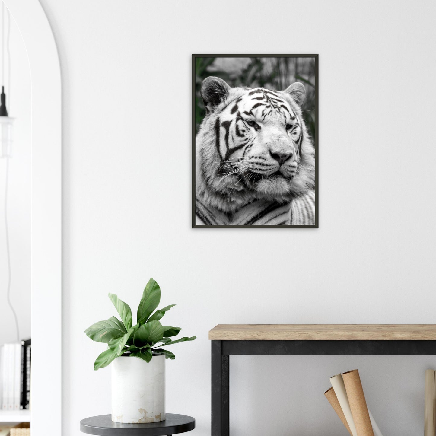 Tigre blanc - Décoration murale