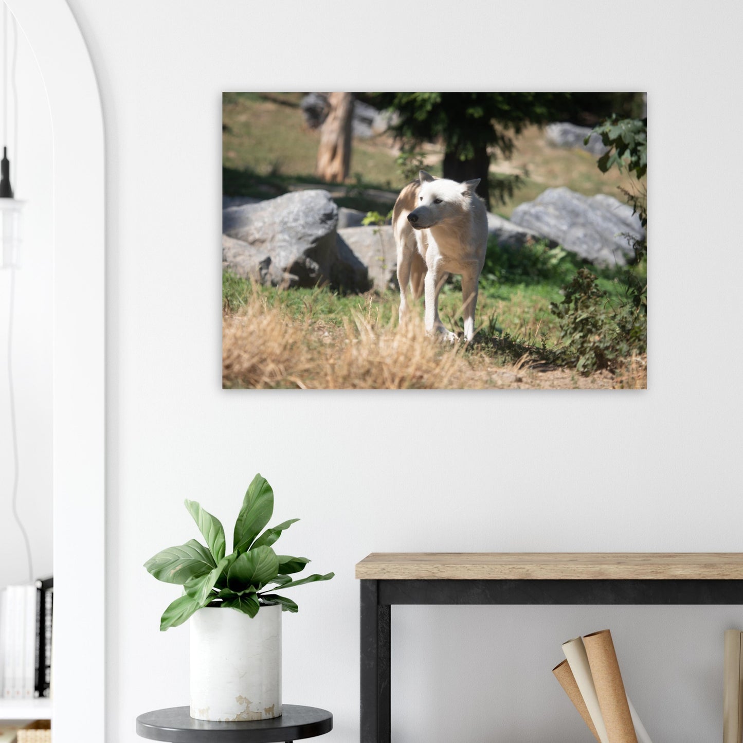 White wolf - Wall decoration