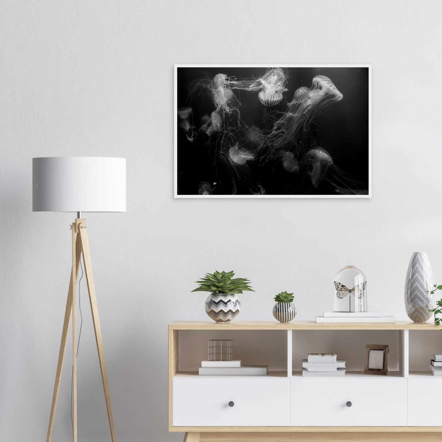 Méduses - Noir & Blanc - Décoration murale