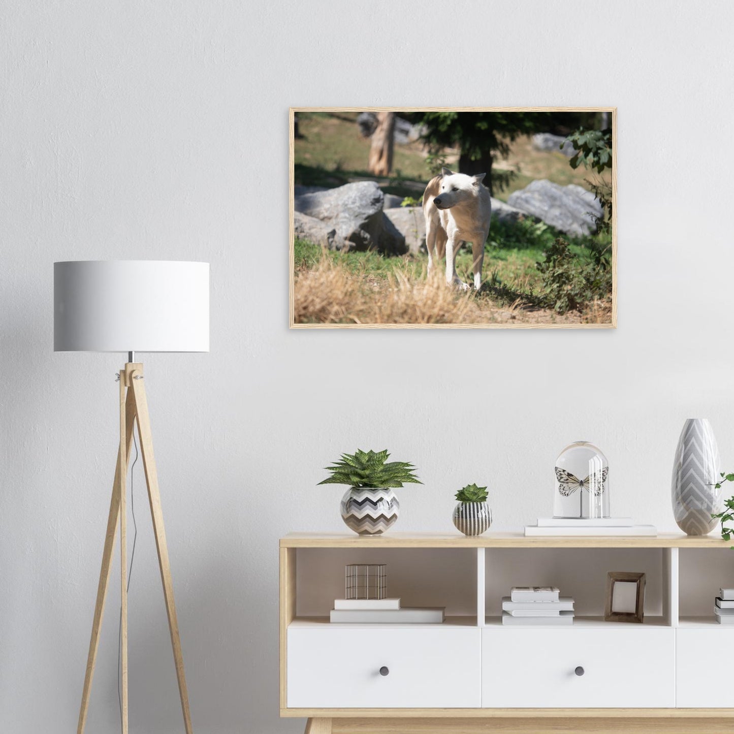 White wolf - Wall decoration