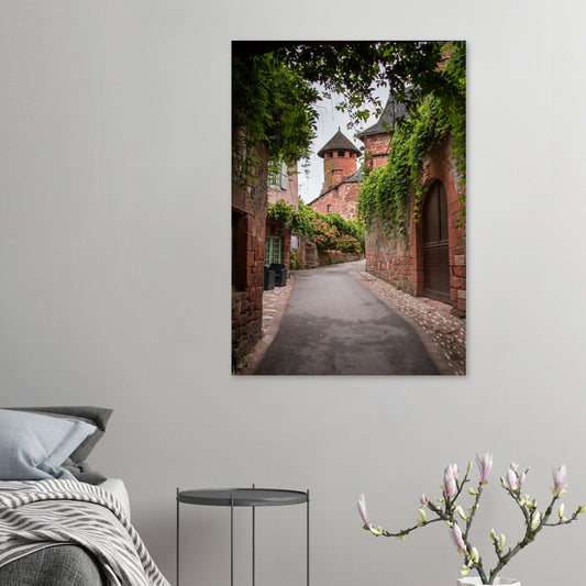 petite rue collonges la rouge corrèze - Tableaux et posters de qualité, disponibles en différentes dimensions et matières.