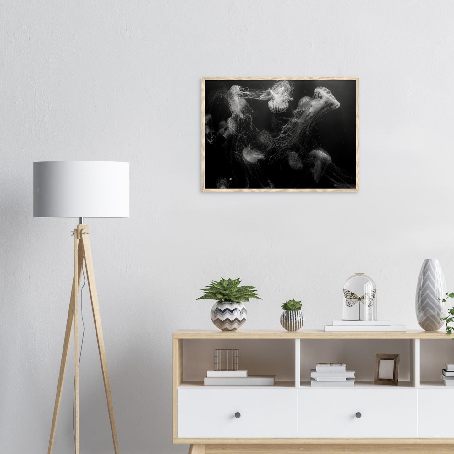 Méduses - Noir & Blanc - Décoration murale