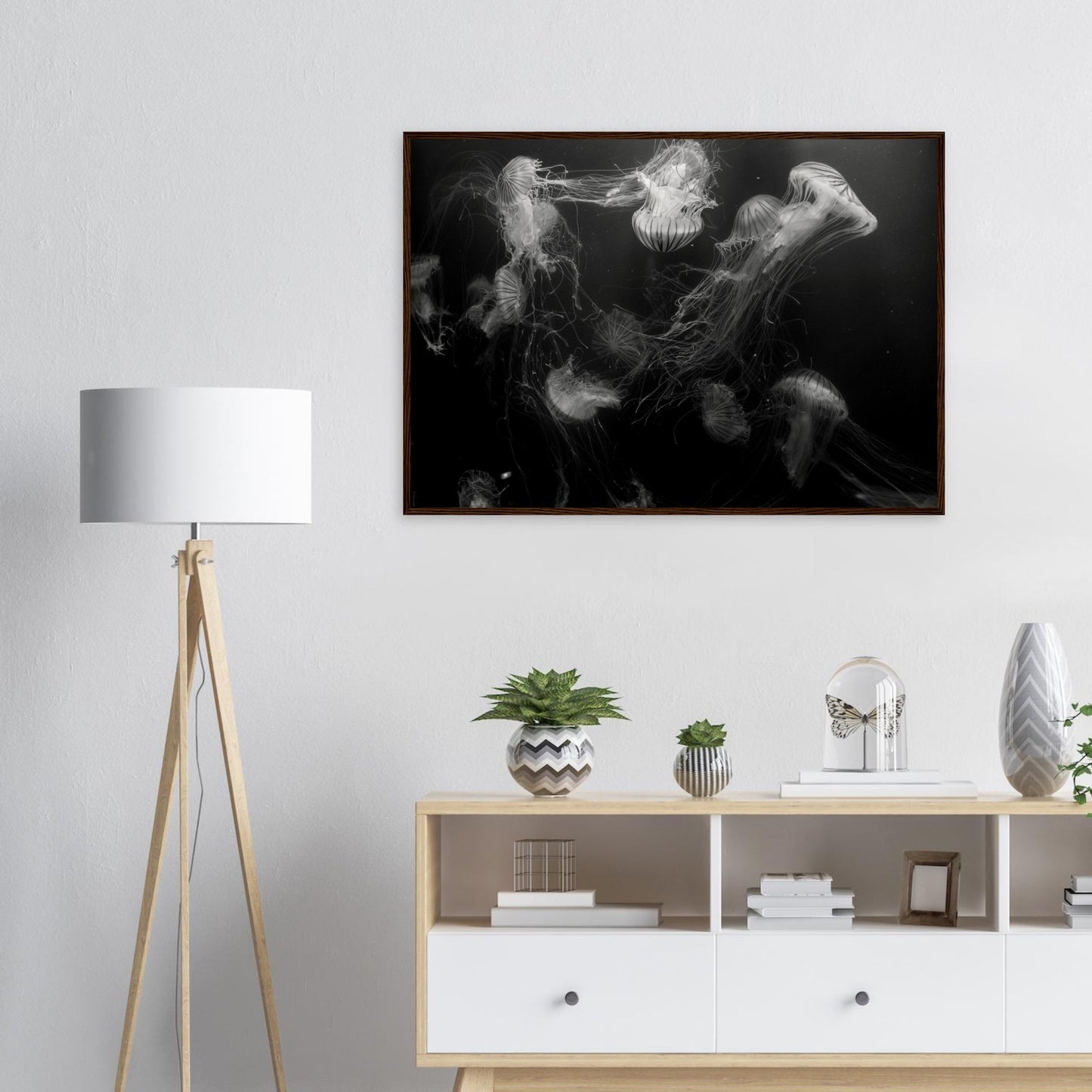 Méduses - Noir & Blanc - Décoration murale