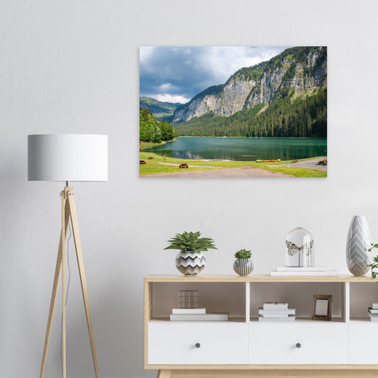 lac de montriond haute-savoie - Tableaux et posters de qualité, disponibles en différentes dimensions et matières.