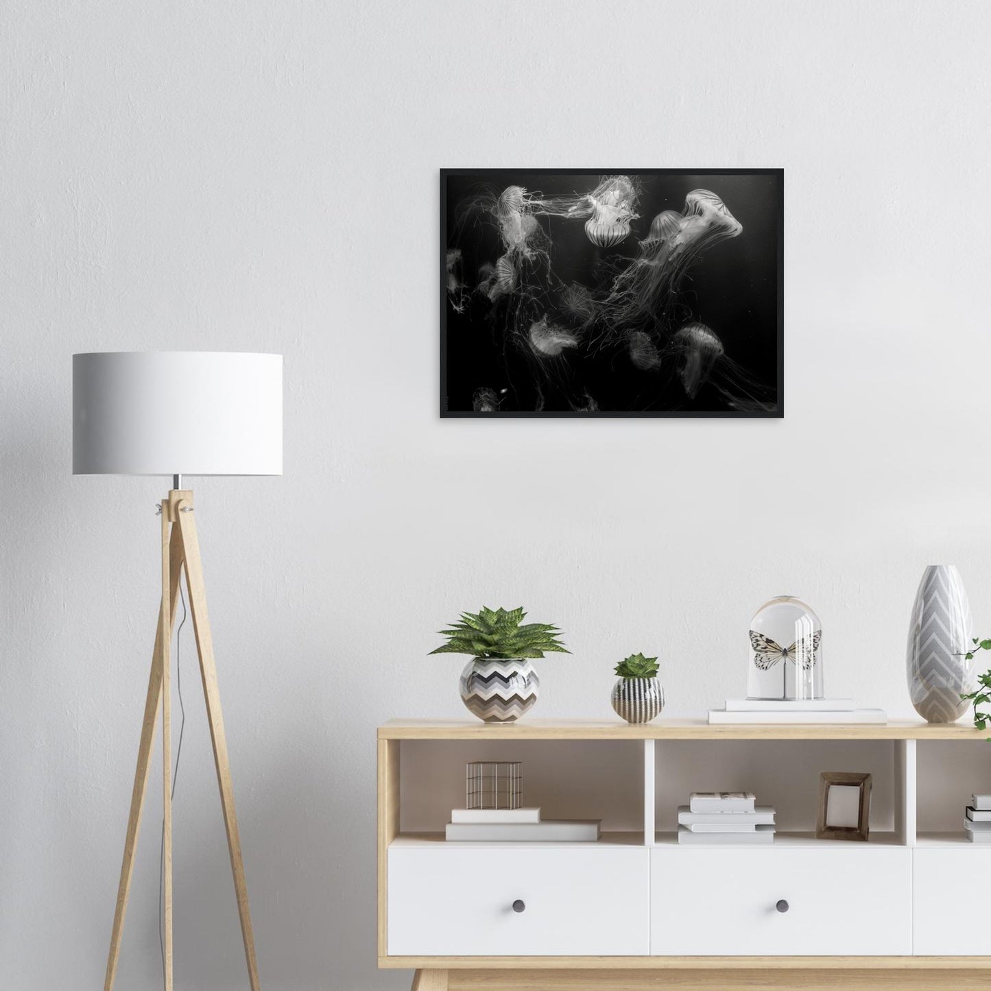 Méduses - Noir & Blanc - Décoration murale