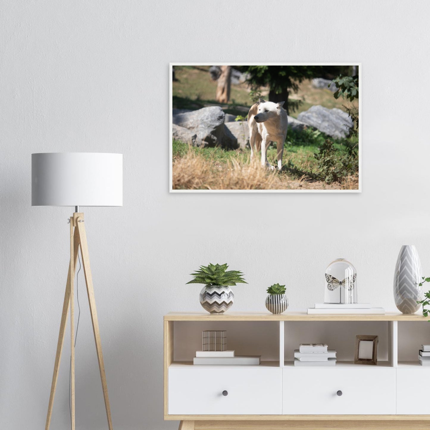 White wolf - Wall decoration
