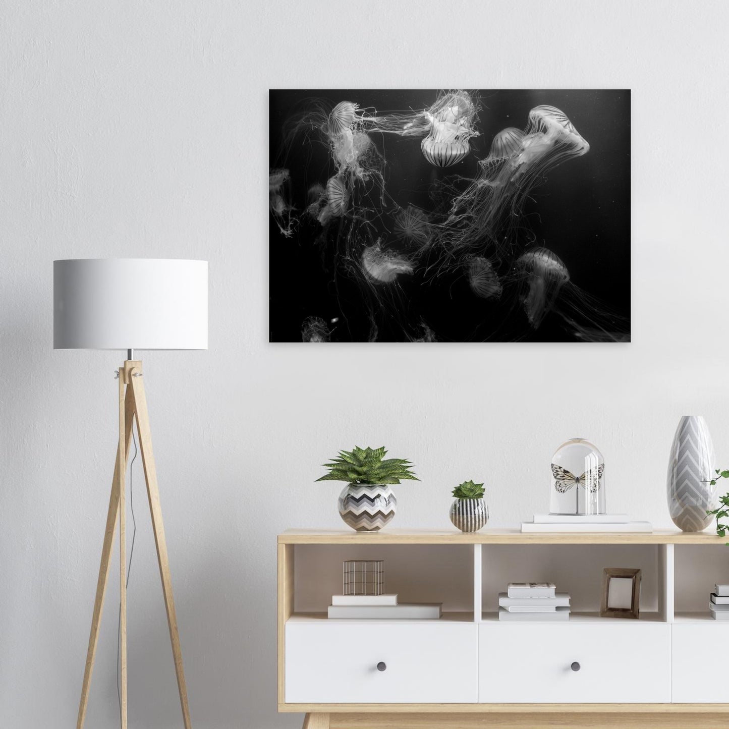 Méduses - Noir & Blanc - Décoration murale