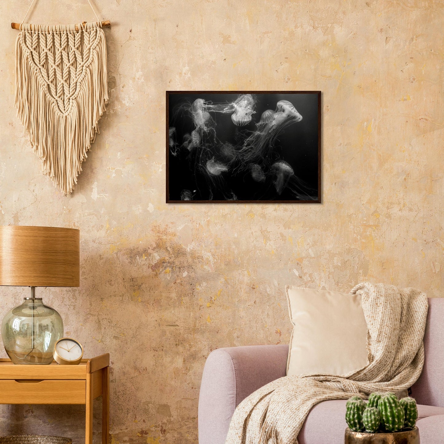 Méduses - Noir & Blanc - Décoration murale